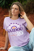 NAIDOC 2025 Lavender Cotton Crew Neck Women's T-Shirt