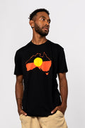 "Raise the Flag" Aboriginal Flag (Australia) Black Unisex T-Shirt Boxed Bundle