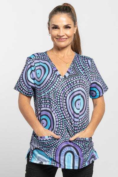 Our Future, Together Women’s Three Pocket Scrub Top