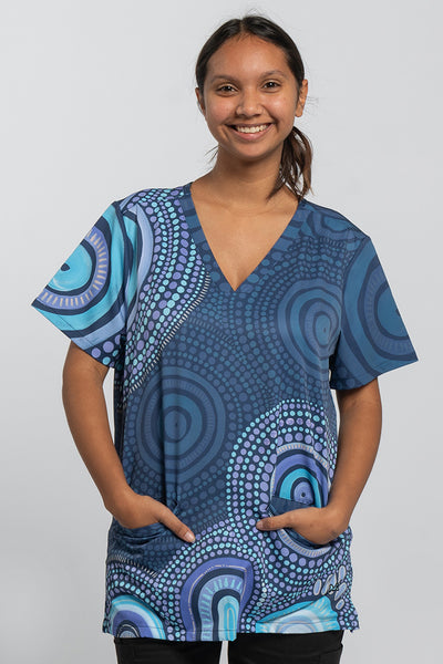 Our Future, Together Essence Women’s Three Pocket Scrub Top