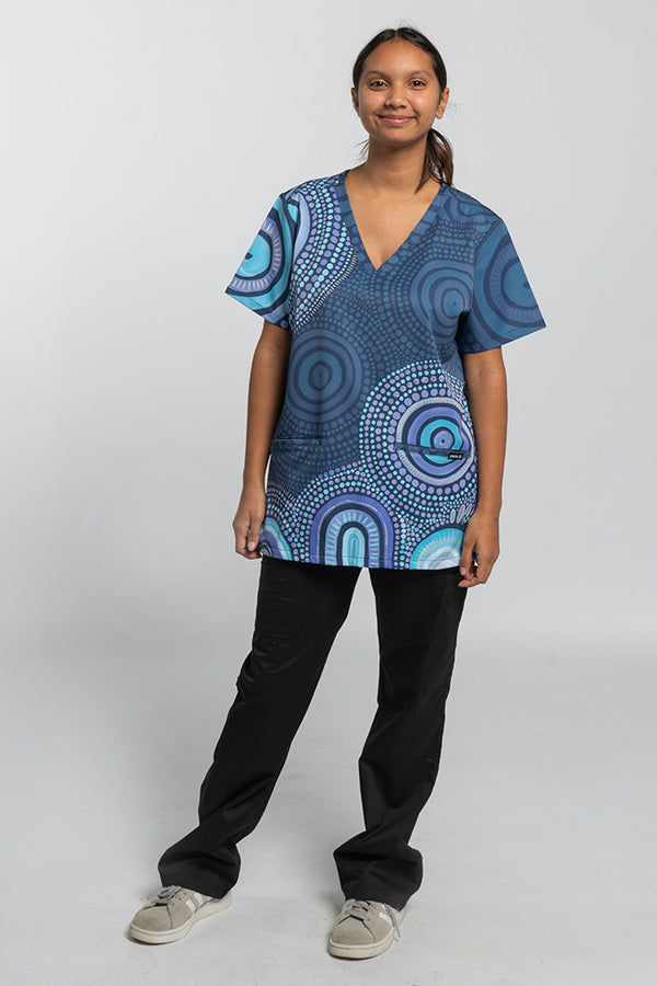 Our Future, Together Essence Women’s Three Pocket Scrub Top