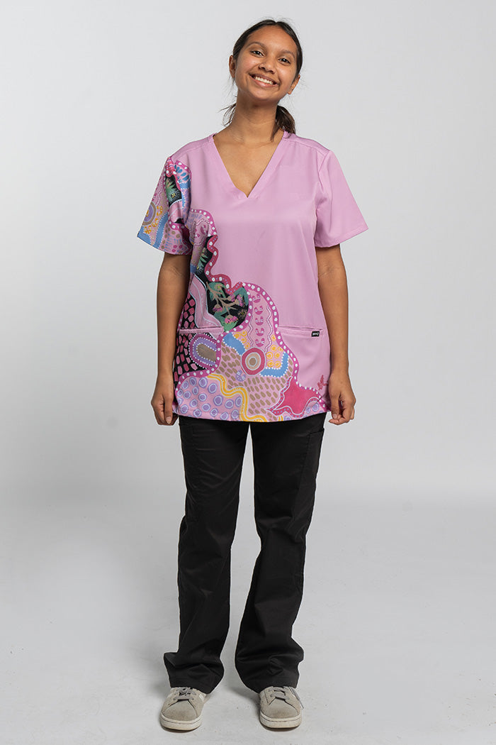 Guiding Light Essence Women’s Three Pocket Scrub Top