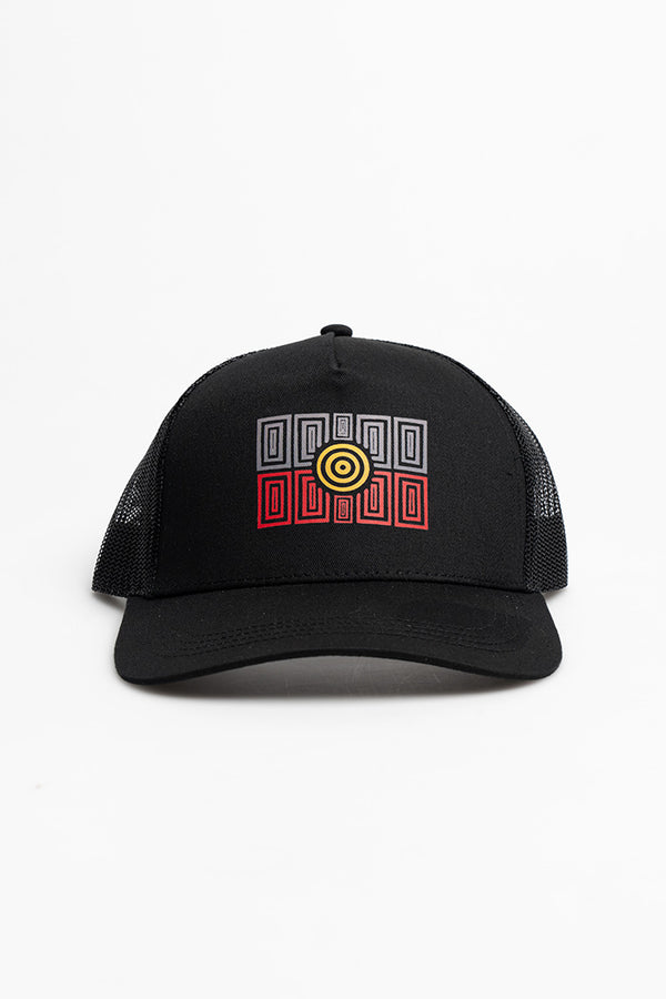 Strong Community Black Front Trucker Cap