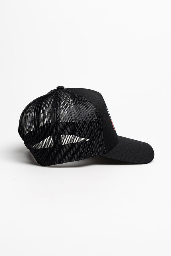 Strong Community Black Front Trucker Cap