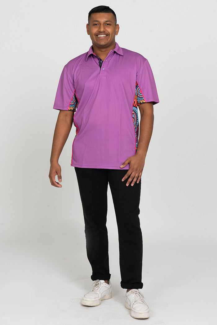 Celebration Purple Bamboo (Simpson) Unisex Polo Shirt