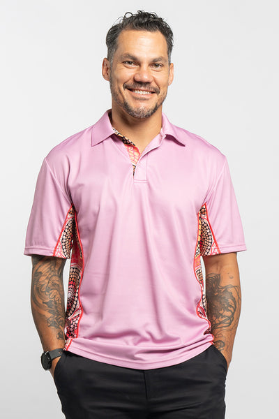 Eternal Flame NAIDOC 2024 Rose Bamboo (Simpson) Unisex Polo Shirt