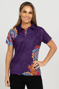 Celebration Purple Bamboo Essence Women's Fitted Polo Shirt