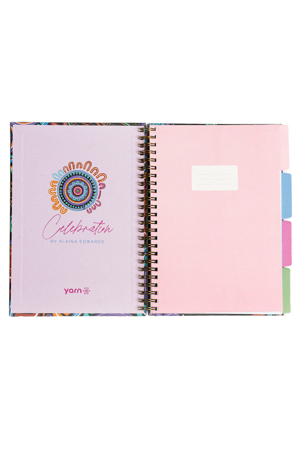 Celebration A5 Spiral Tab Notebook