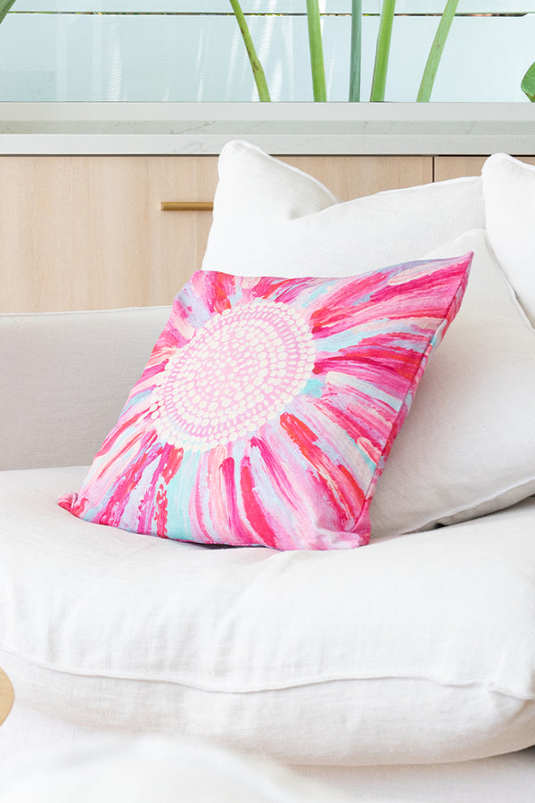 New Beginnings Linen Cushion Cover (45cm x 45cm)