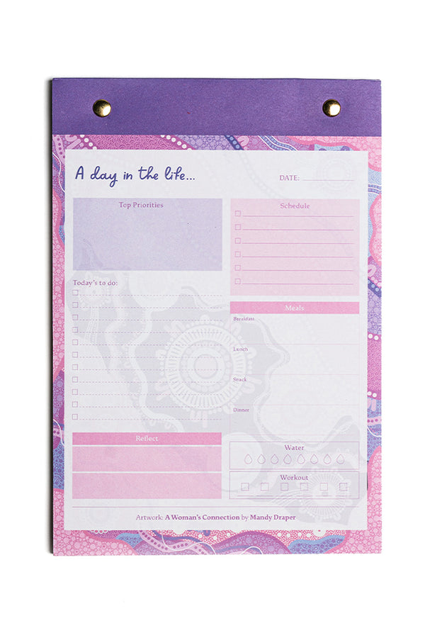 A Woman's Connection A5 Daily Planner Notepad