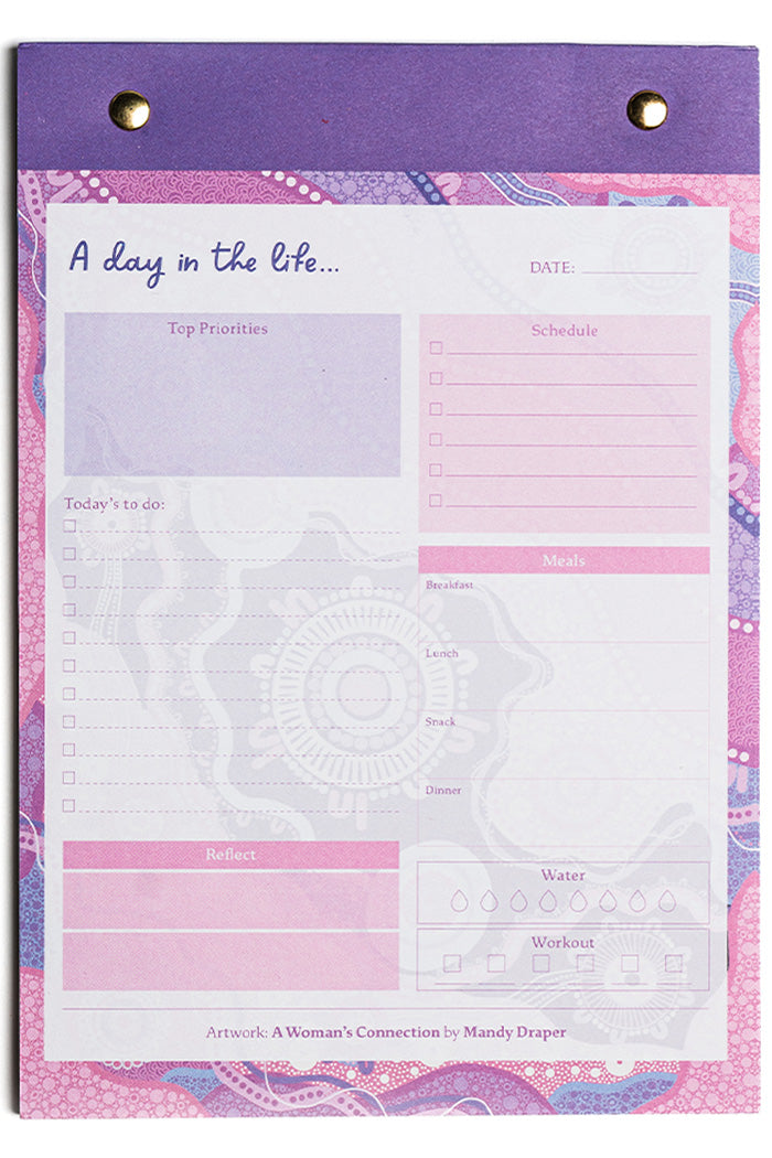 A Woman's Connection A5 Daily Planner Notepad