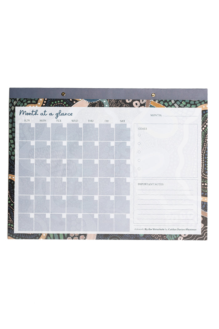 By The Waterhole A3 Large Desk Planner