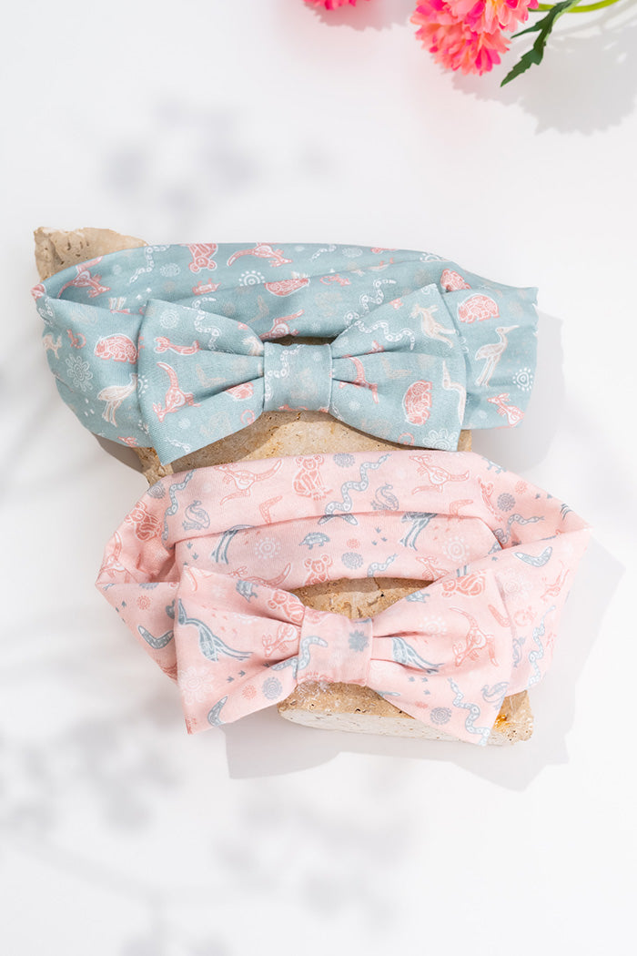 Australian Wildlife Kids Bow Soft Headband Set (2 Pack)