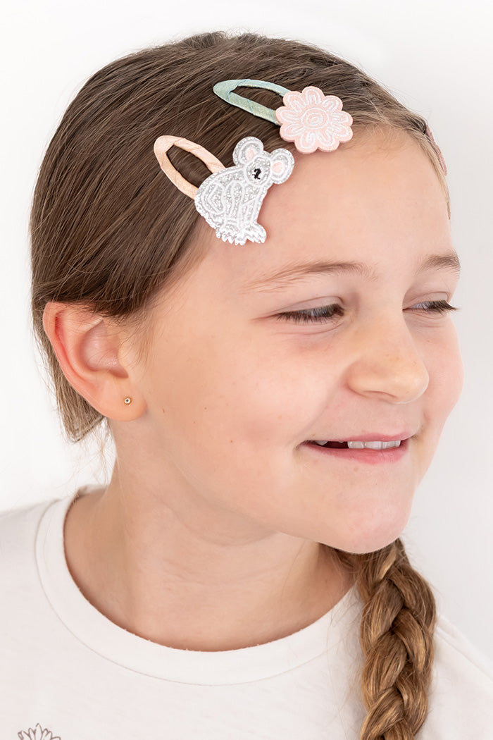 Koala Kids Snap Hair Clip Set (4 Pack)