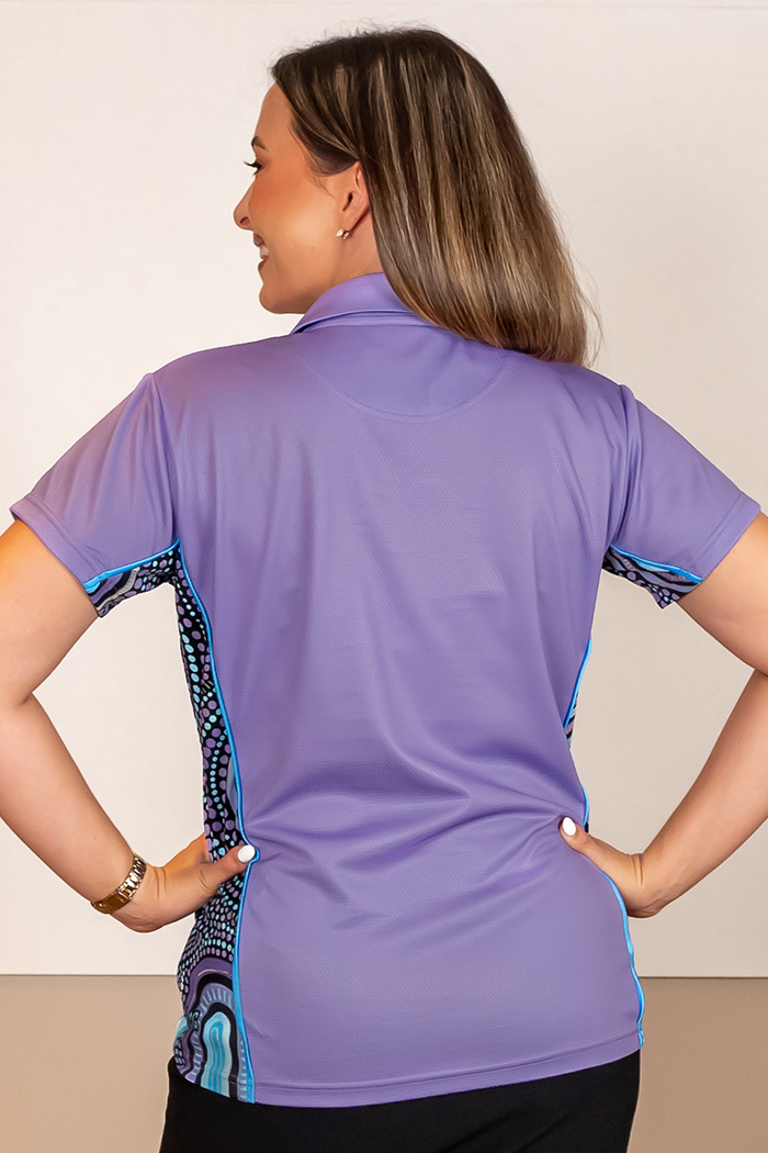 Our Future, Together Lavender Bamboo (Simpson) Women's Fitted Polo Shirt