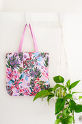 Pink Banksia Premium Canvas Full Print Tote Bag