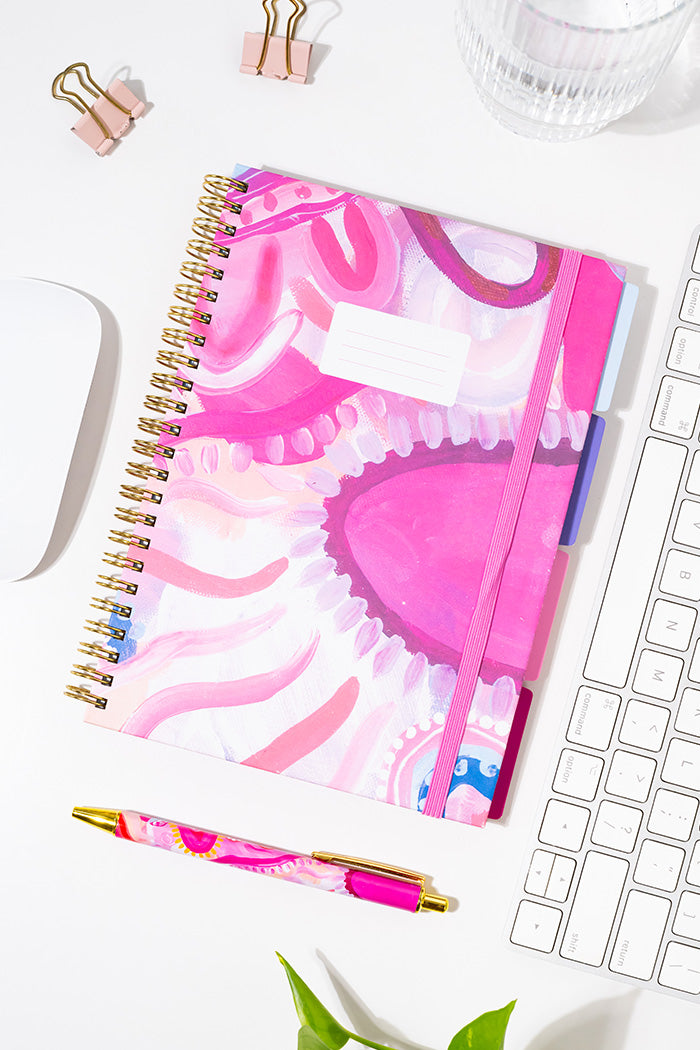 The Future Is Bright A5 Spiral Tab Notebook