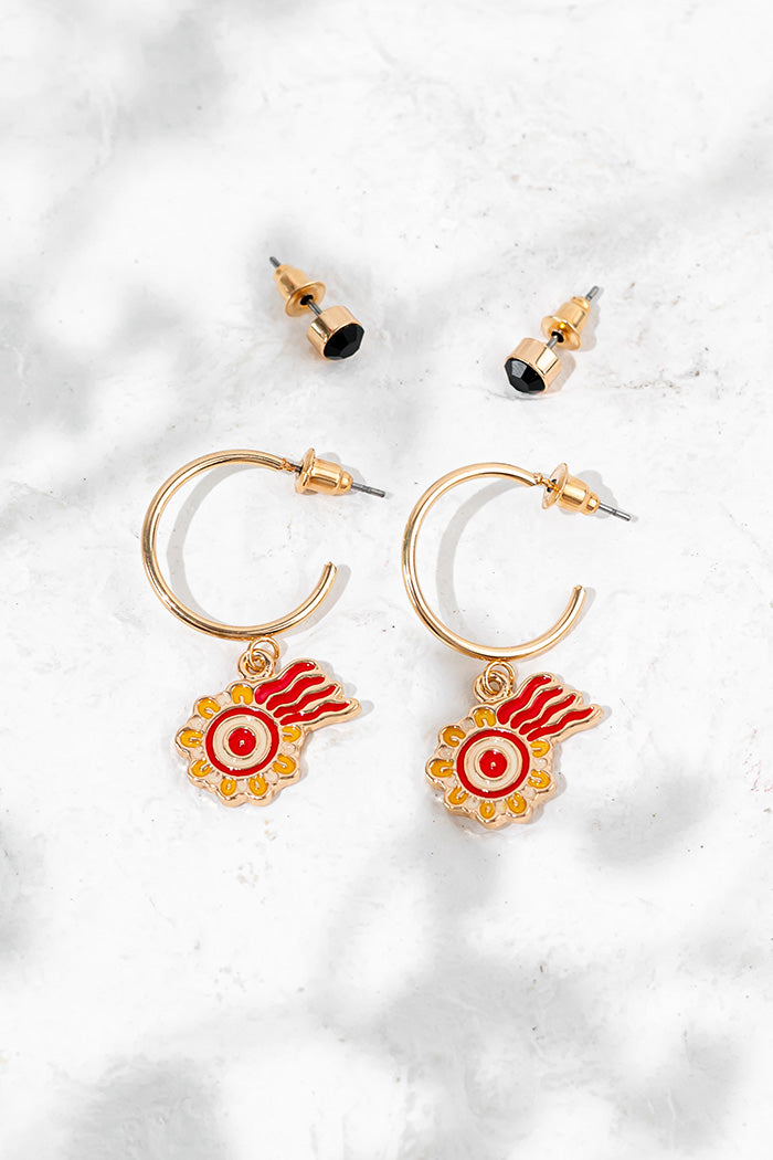 Keep The Fire Burning!Hoop Earring & Stud Pack