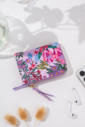 Pink Banksia Zipper Wallet