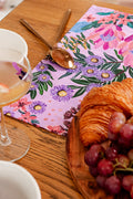 Pink Banksia Linen Placemat (4 Pack)