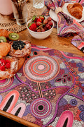 Pink Colours Linen Placemat (4 Pack)