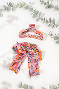 Adventure Bow Scrunchie & Curved Claw Clip