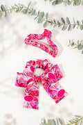 The Future Is Bright Bow Scrunchie & Curved Claw Clip