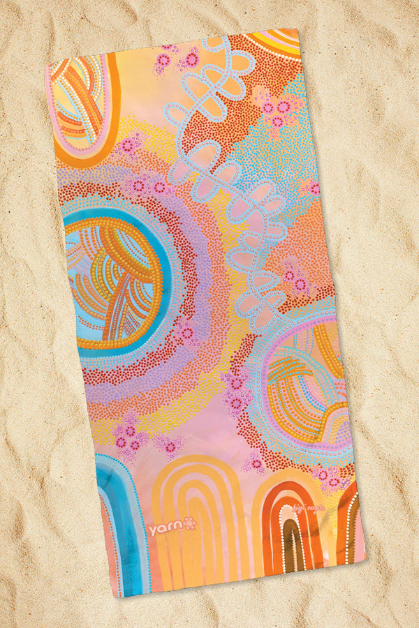 Family Beach Life Beach Towel