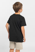 Unified Moments Black Cotton Crew Neck Kids T-Shirt