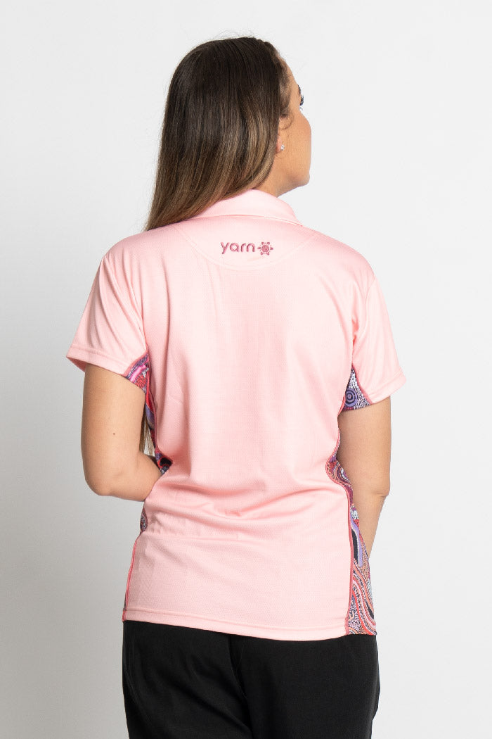 Pink Colours Pink Bamboo (Simpson) Women's Fitted Polo Shirt