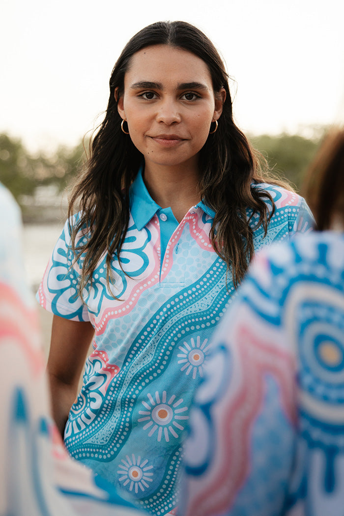 To The Skies Women's Fitted Polo Shirt