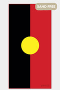 "Raise The Flag" Aboriginal Flag Sand Free rPET Beach Towel (80x160cm)