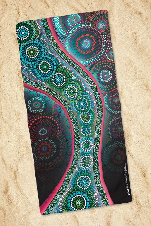 Salt Meets Earth Beach Towel