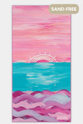 Sunset In The Bay Sand Free rPET Beach Towel (80x160cm)