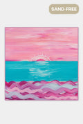 Sunset In The Bay Sand Free rPET Beach Towel (160x160cm)