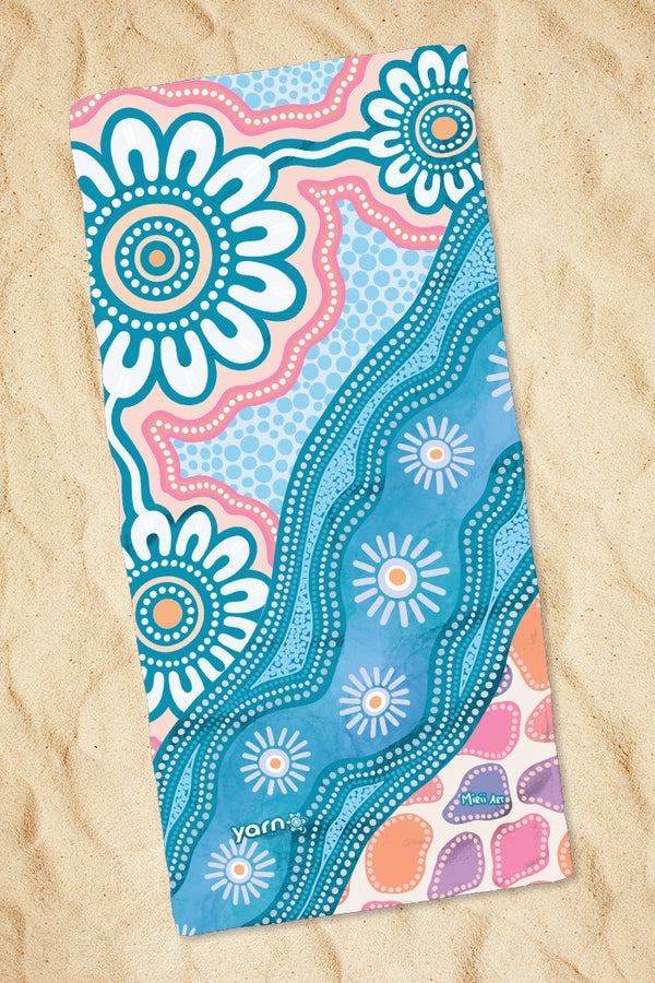 To The Skies Beach Towel