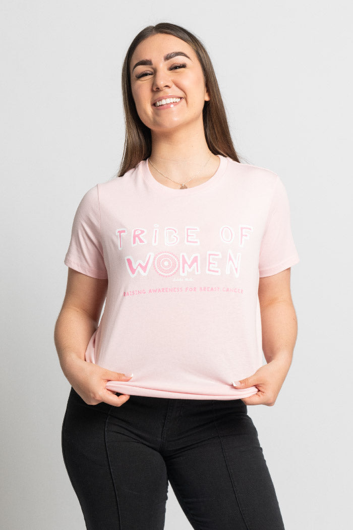 Tribe Of Women Type Pink Cotton Crew Neck Women’s T-Shirt