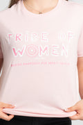 Tribe Of Women Type Pink Cotton Crew Neck Women’s T-Shirt