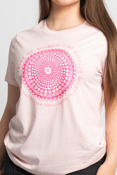 Tribe Of Women Circle Pink Cotton Crew Neck Women’s T-Shirt