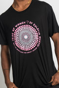 Tribe Of Women Circle Black Cotton Crew Neck Unisex T-Shirt