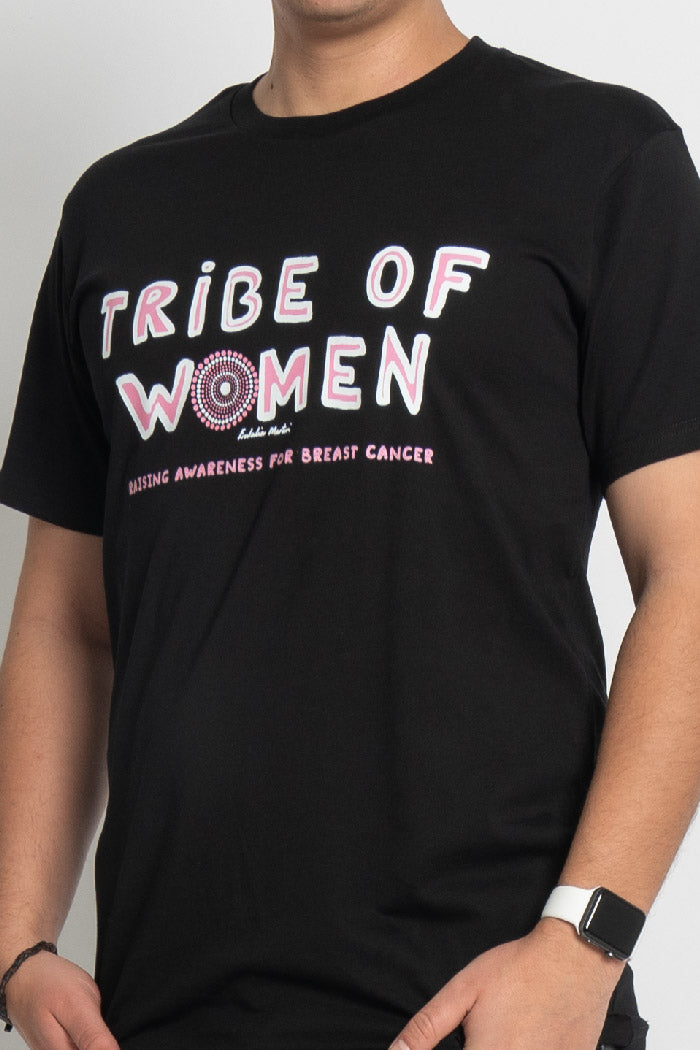 Tribe Of Women Type Black Cotton Crew Neck Unisex T-Shirt