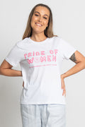 Tribe Of Women Type White Cotton Crew Neck Women’s T-Shirt