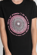 Tribe Of Women Circle Black Cotton Crew Neck Kids T-Shirt