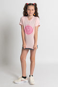 Tribe Of Women Circle Pink Cotton Crew Neck Kids T-Shirt