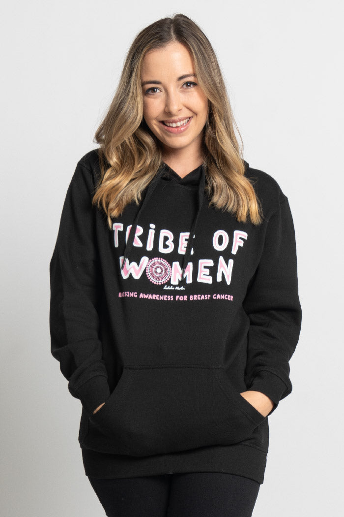 Tribe Of Women Type Black Cotton Blend Unisex Hoodie