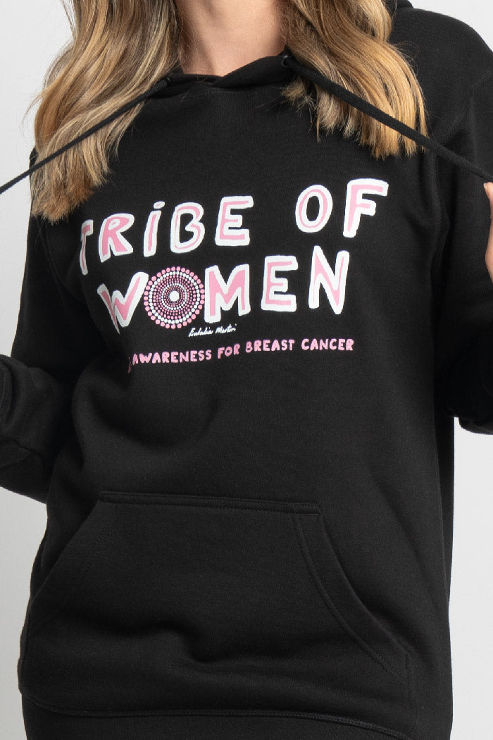 Tribe Of Women Type Black Cotton Blend Unisex Hoodie