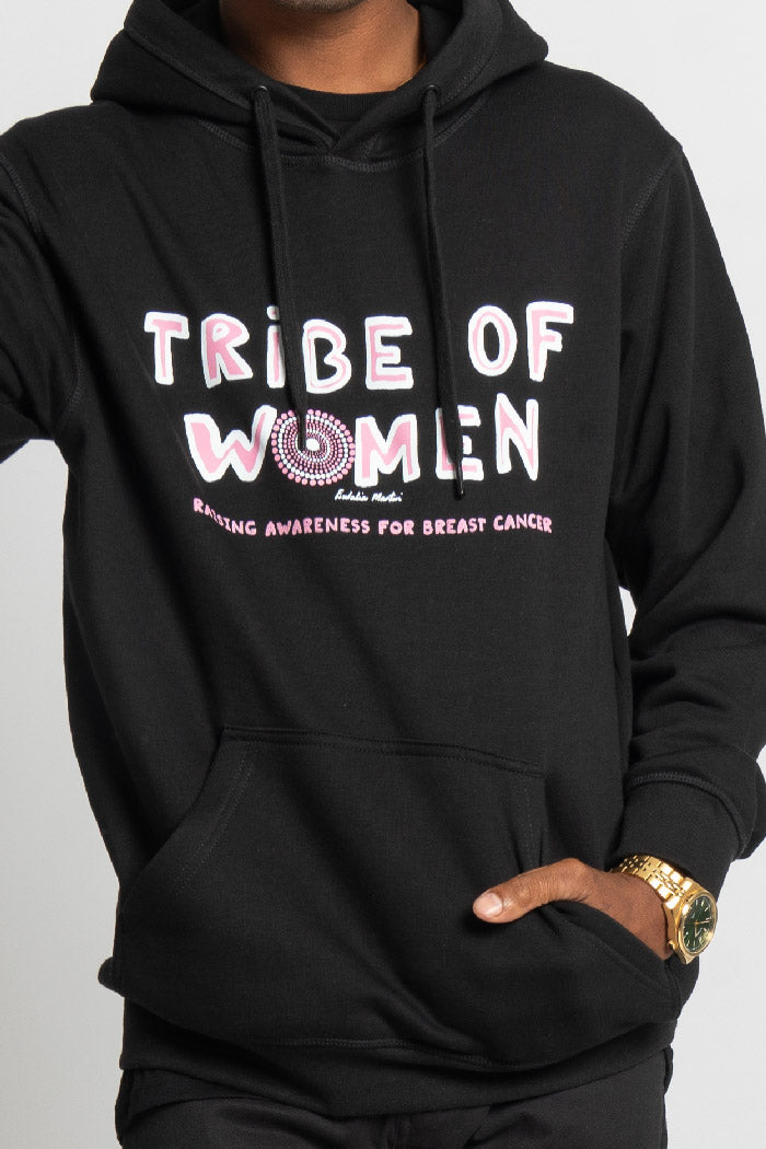 Tribe Of Women Type Black Cotton Blend Unisex Hoodie