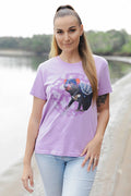 Tasmanian Devil 'Australia Wildlife Conservancy' Lavender Cotton Crew Neck Women’s T-Shirt