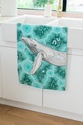 Migaloo 'Australian Wildlife Conservancy' Linen Blend Tea Towel