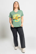 Python 'Australian Wildlife Conservancy' Sage Cotton Crew Neck Women’s T-Shirt